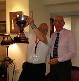 Martin Booth is very happy to receive the Best BJ8 trophy