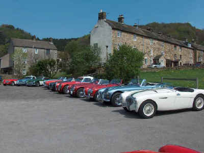 Miner's Arms car park, Eyam. Saturday.