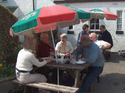 Lunch at Miner's Arms, Eyam. Saturday.