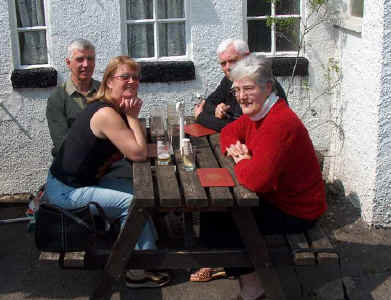 Lunch at Miner's Arms, Eyam. Saturday.