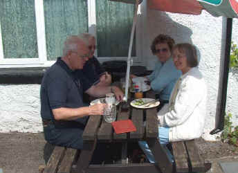 Lunch at Miner's Arms, Eyam. Saturday.