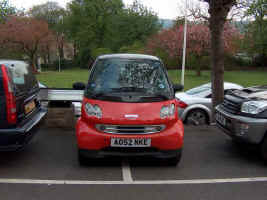 Austin Healey badged Smart car. A dream to park. Sunday.