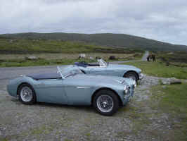 Healeys resting, South Uist.