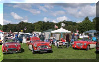 General view of stand, Saturday.