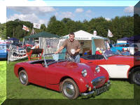 John Lloyd prizewinner with his Frogeye.